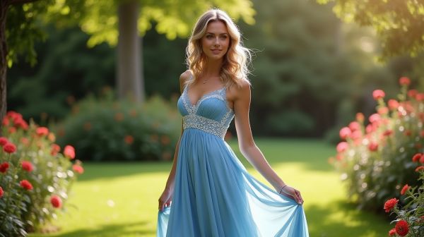 Moderniser votre look avec une robe bleue pour mariage